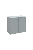 N 2 - 8D kancelářská skříň, 2-dveřová, 750x800x600, šedá